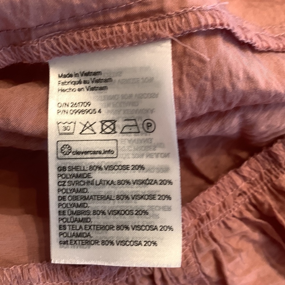 H&M Medium Tunic Oversized In EUC Pale Coral - Picture 6 of 6